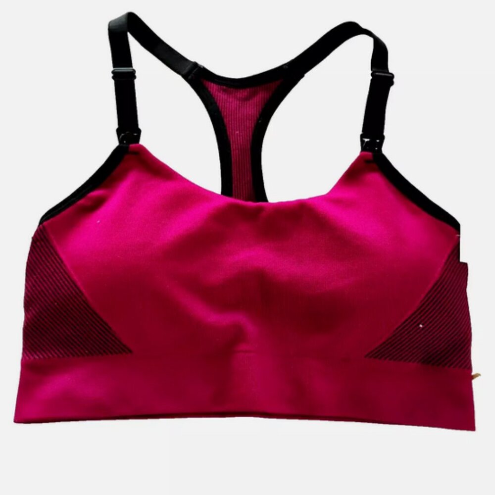 Auden Women's Lightly Lined Seamless Bralette * Size Small* RED